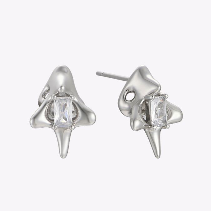 ピアスメンズ ピアスメンズ アバンギャルド 三角形スパイクピアス