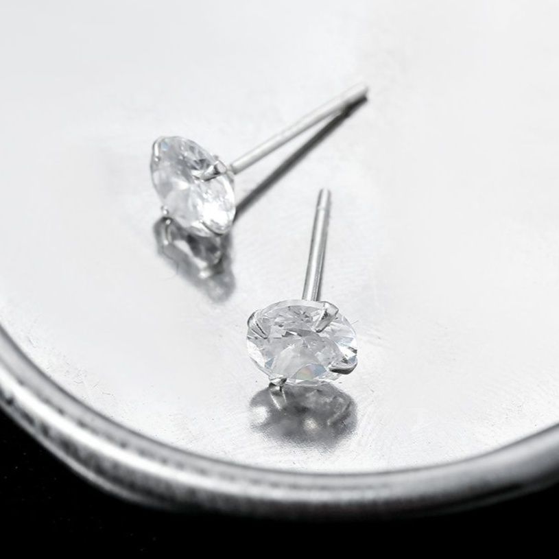 メンズピアス メンズピアス 洗練キュービックジルコニアピアス