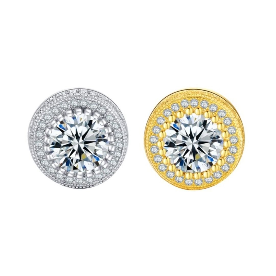 メンズピアス 耳元輝く石留めマグネットピアス