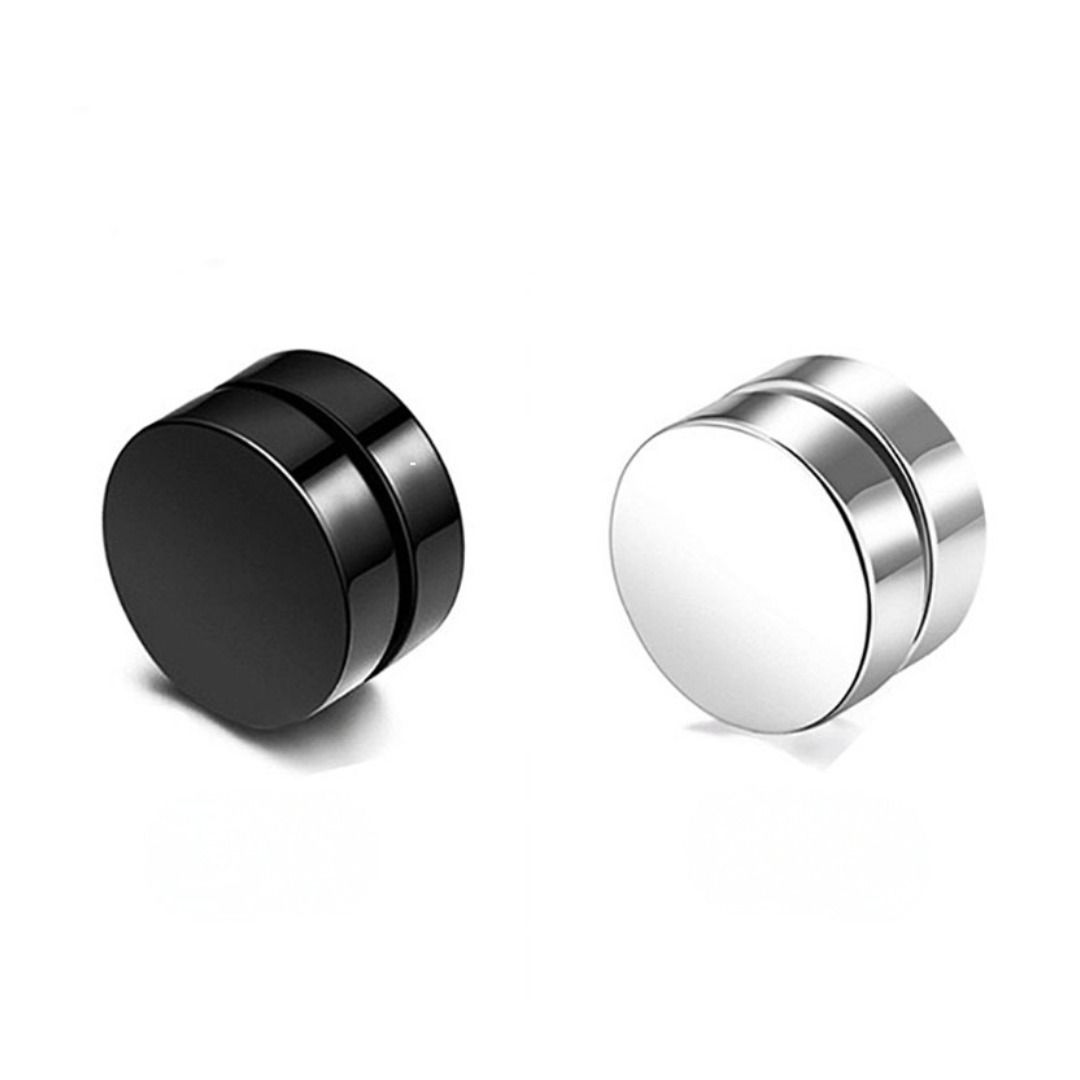 メンズピアス シンプル円形マグネットピアス