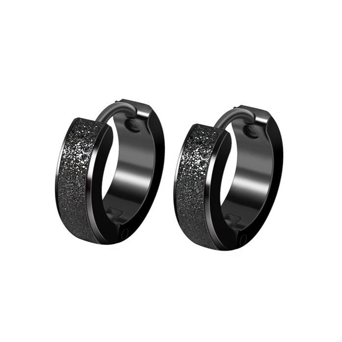 ピアスメンズ フロストリングピアス