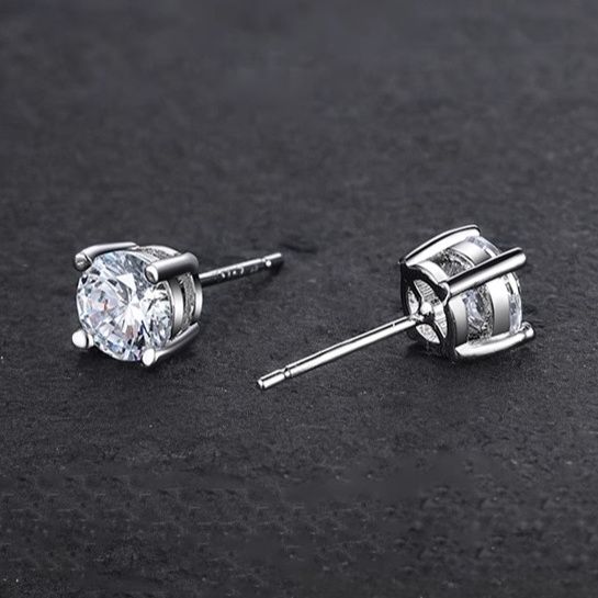 メンズピアス 輝石一粒ピアス