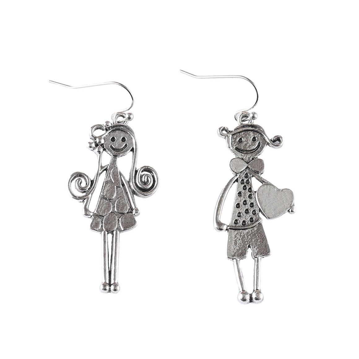 ピアスメンズ ペアスマイル人形ピアス