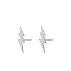 ピアスメンズ シルバー 稲妻ピアス メンズ ユニセックス 小ぶりアクセサリー