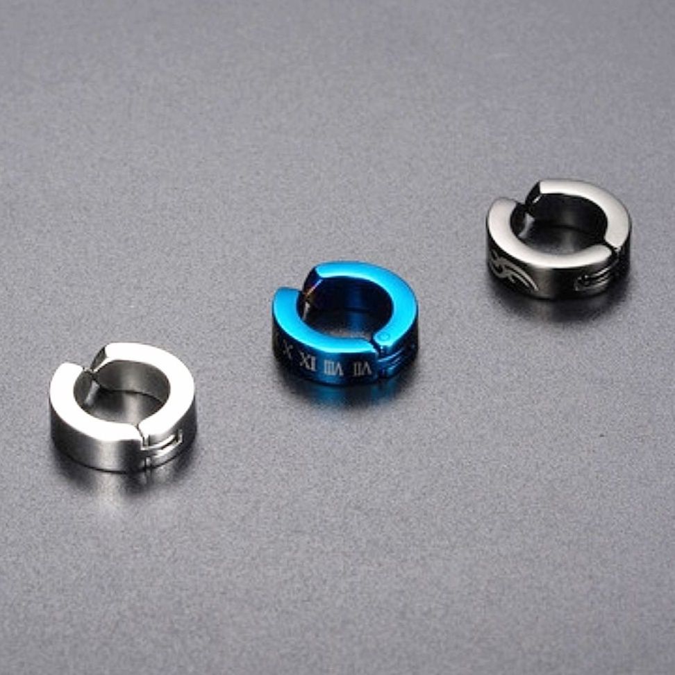 ピアスメンズ シンプル輝きイヤリング