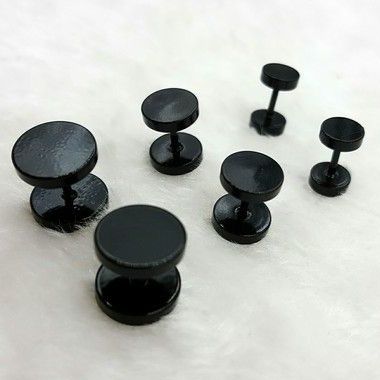 ピアスメンズ シンプル円形ピアス