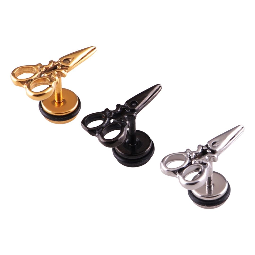 メンズピアス はさみモチーフピアス