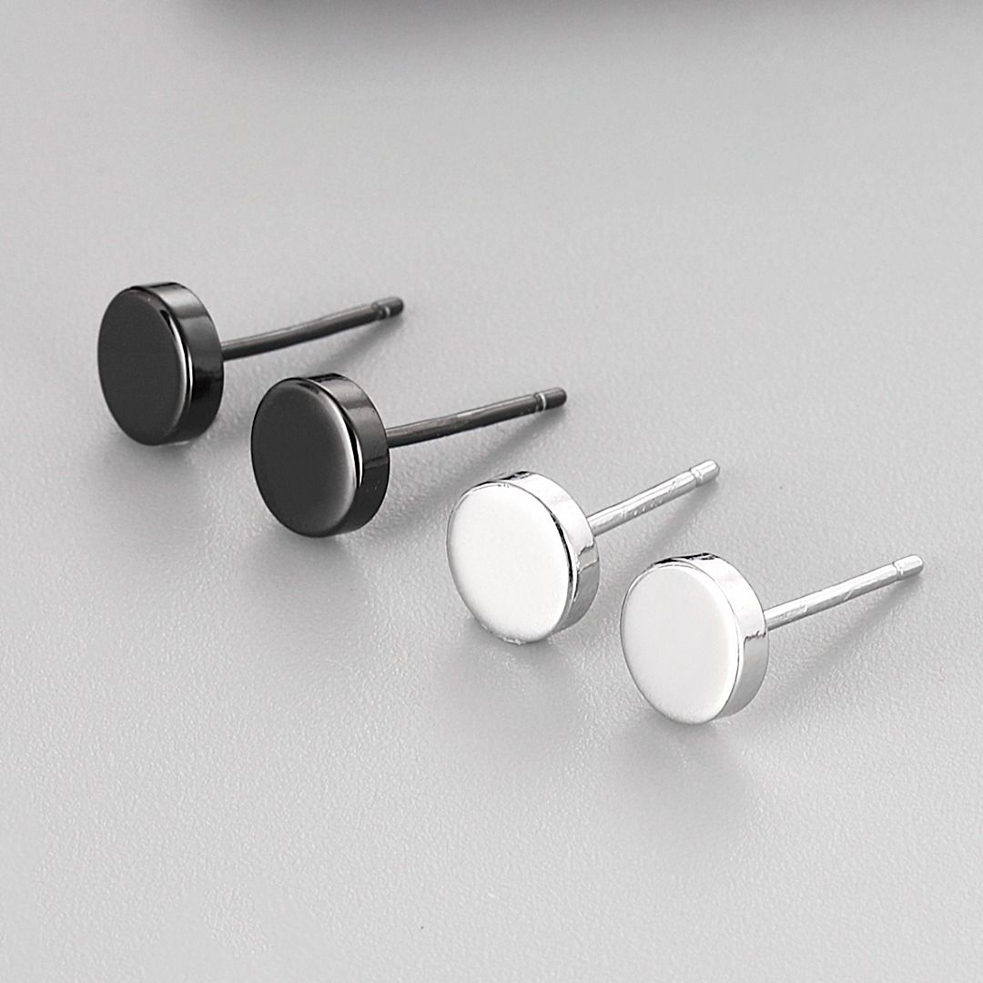 ピアスメンズ 極光円盤ピアス