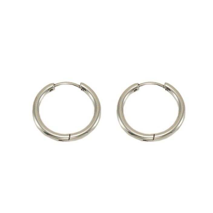 メンズピアス シンプル輪フープピアス