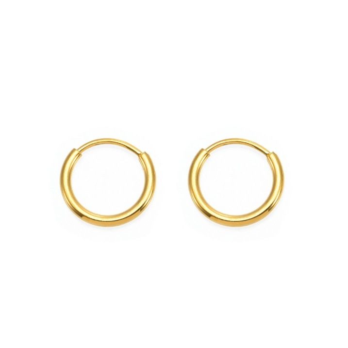 メンズピアス シンプル輪フープピアス