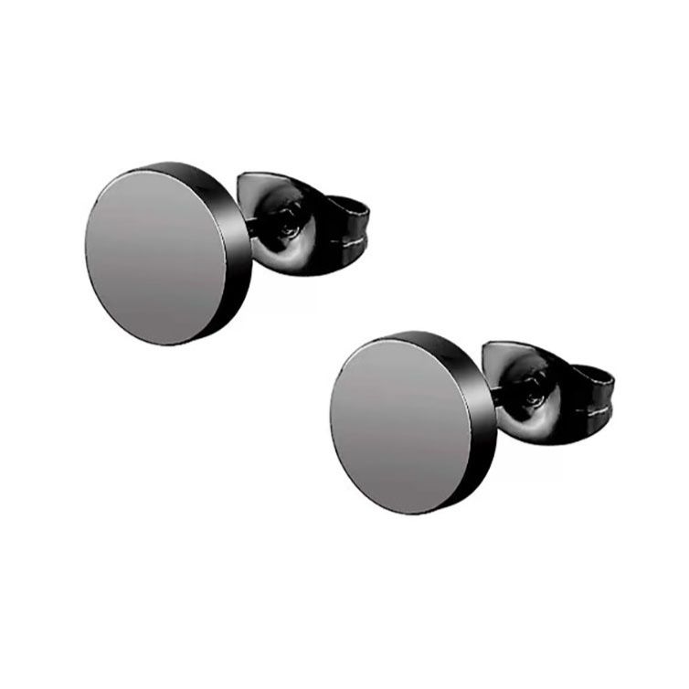 メンズピアス シンプル円形スタッドピアス