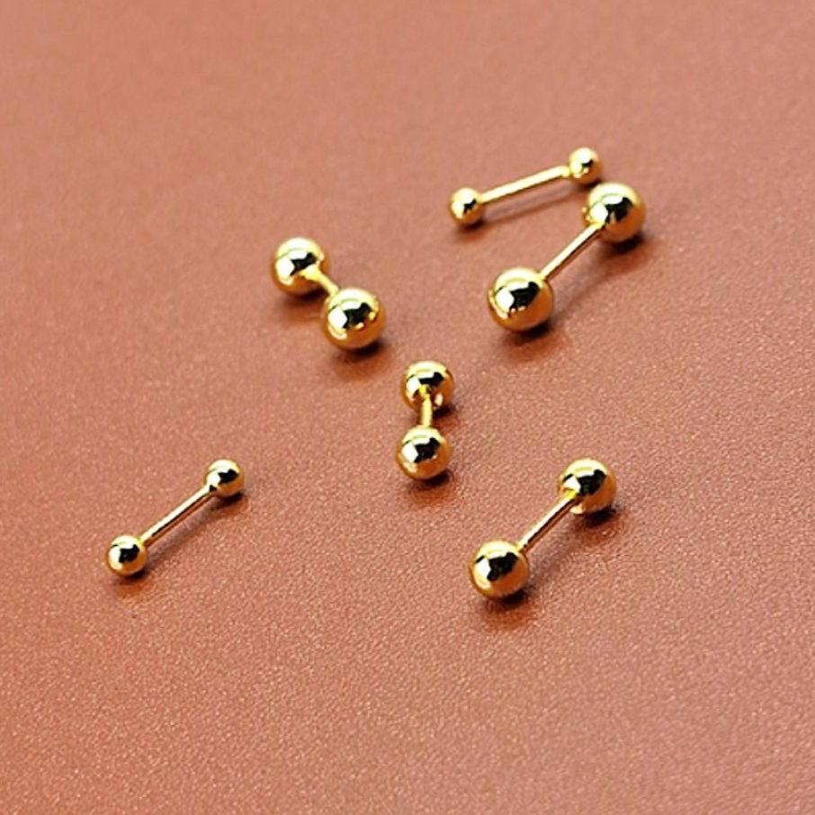 ピアスメンズ 極小バーベル ミニマルピアス