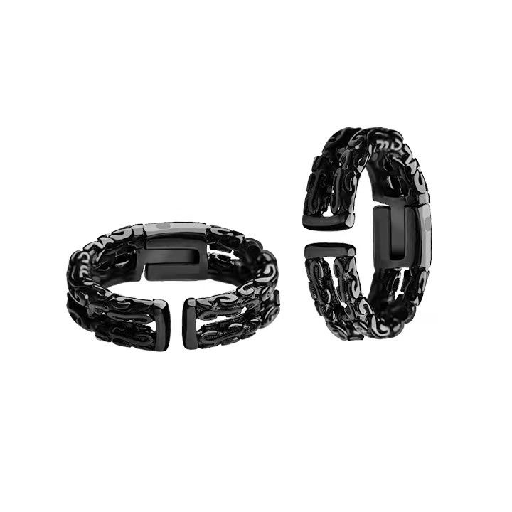 ピアスメンズ 龍鱗模様調整可能型イヤーカフ