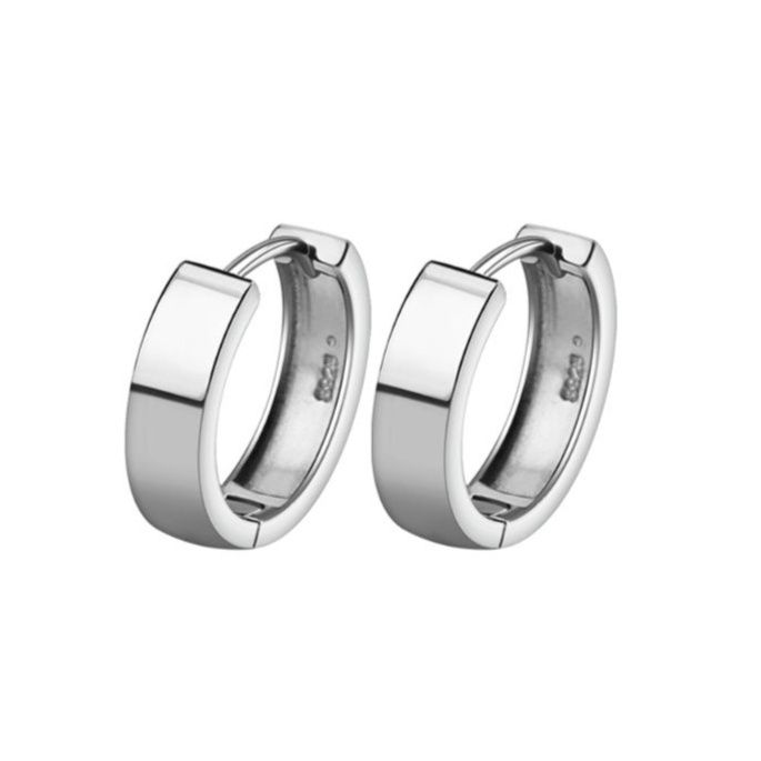 ピアスメンズ シンプル輪型フープピアス