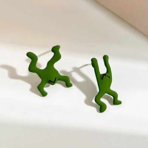 ピアスメンズ 人型キュートカジュアルピアス