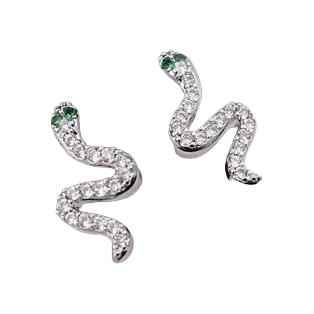 メンズピアス 小蛇のような曲線が魅力的なスタッドピアス