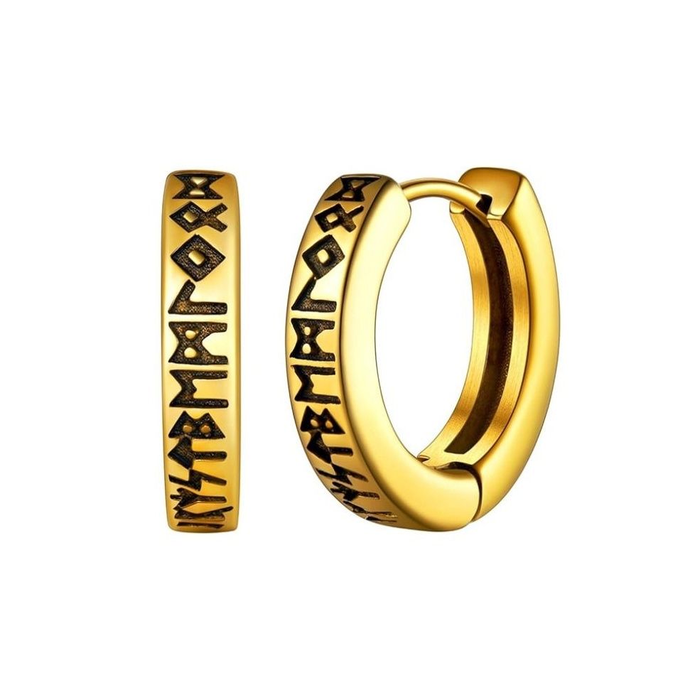 ピアスメンズ 北欧神話の輝きリング