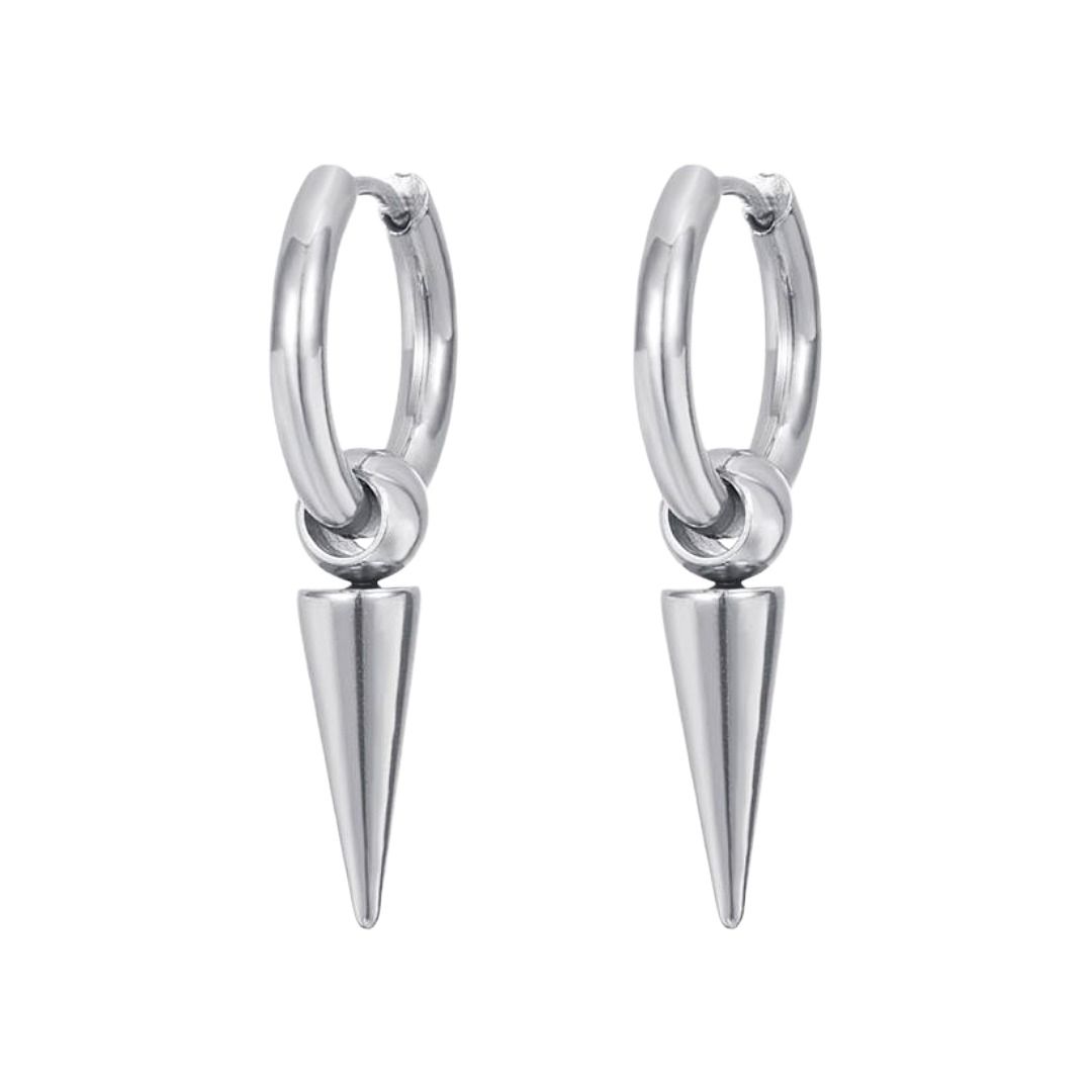 メンズピアス 尖錐フープピアス