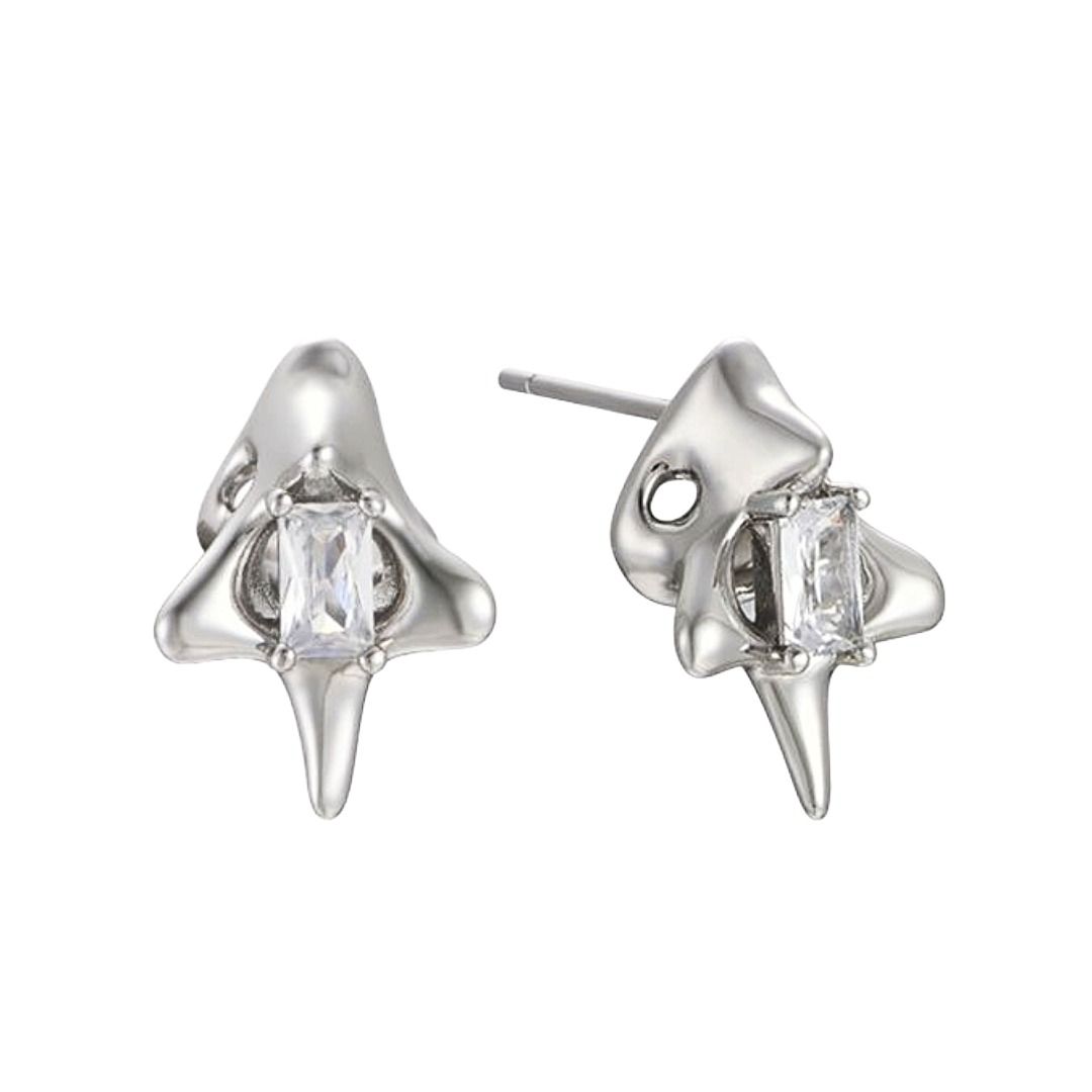 メンズピアス メンズピアス アバンギャルド 三角形スパイクピアス