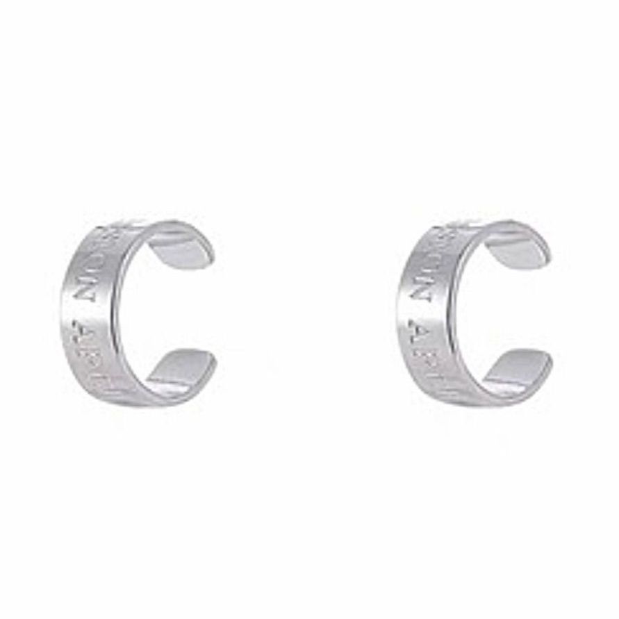 メンズピアス シンプル二連イヤーカフ