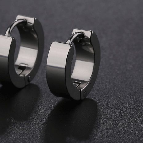 メンズピアス 多彩な質感を楽しむステンレス製フープピアスセット