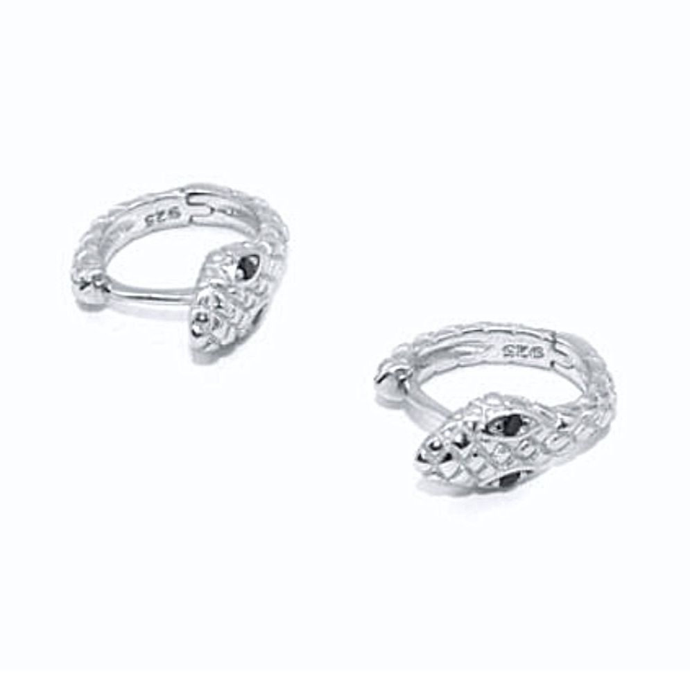 メンズピアス 蛇モチーフ フープピアス メンズアクセサリー