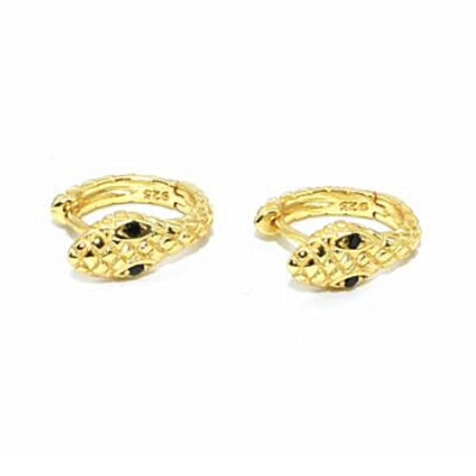 メンズピアス 蛇モチーフ フープピアス メンズアクセサリー