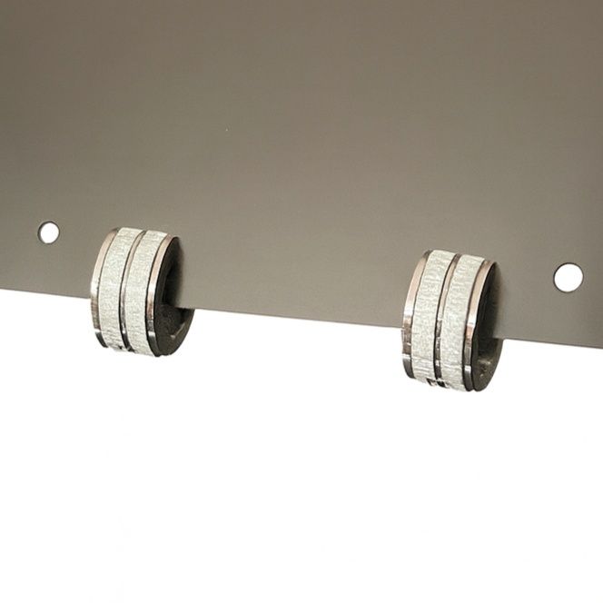 メンズピアス メンズ三連輪フープピアス洗練シルバーデザイン