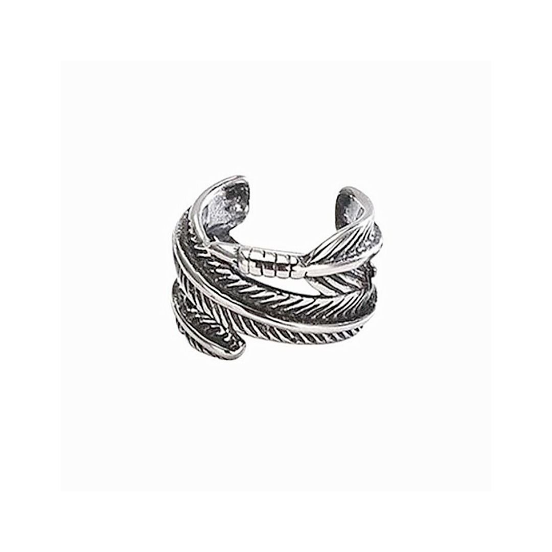 メンズピアス 羽根モチーフ イヤーカフ メンズ ノンホール