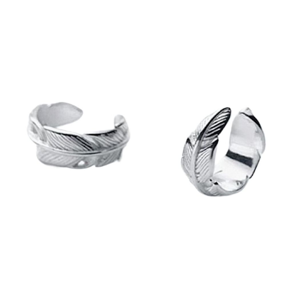 メンズピアス 羽根モチーフ イヤーカフ メンズ 挟むだけ簡単装着