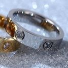 メンズピアス チタン製シンプルリングピアス両耳セット