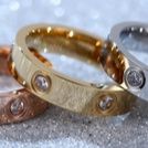 メンズピアス チタン製シンプルリングピアス両耳セット