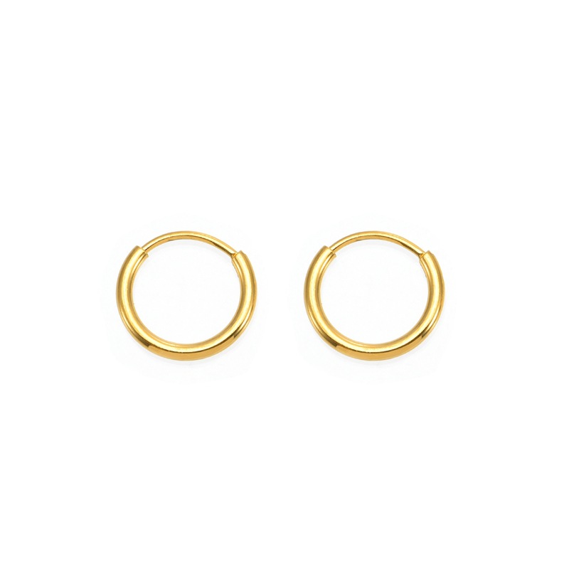 ピアスメンズ シンプル輪フープピアス