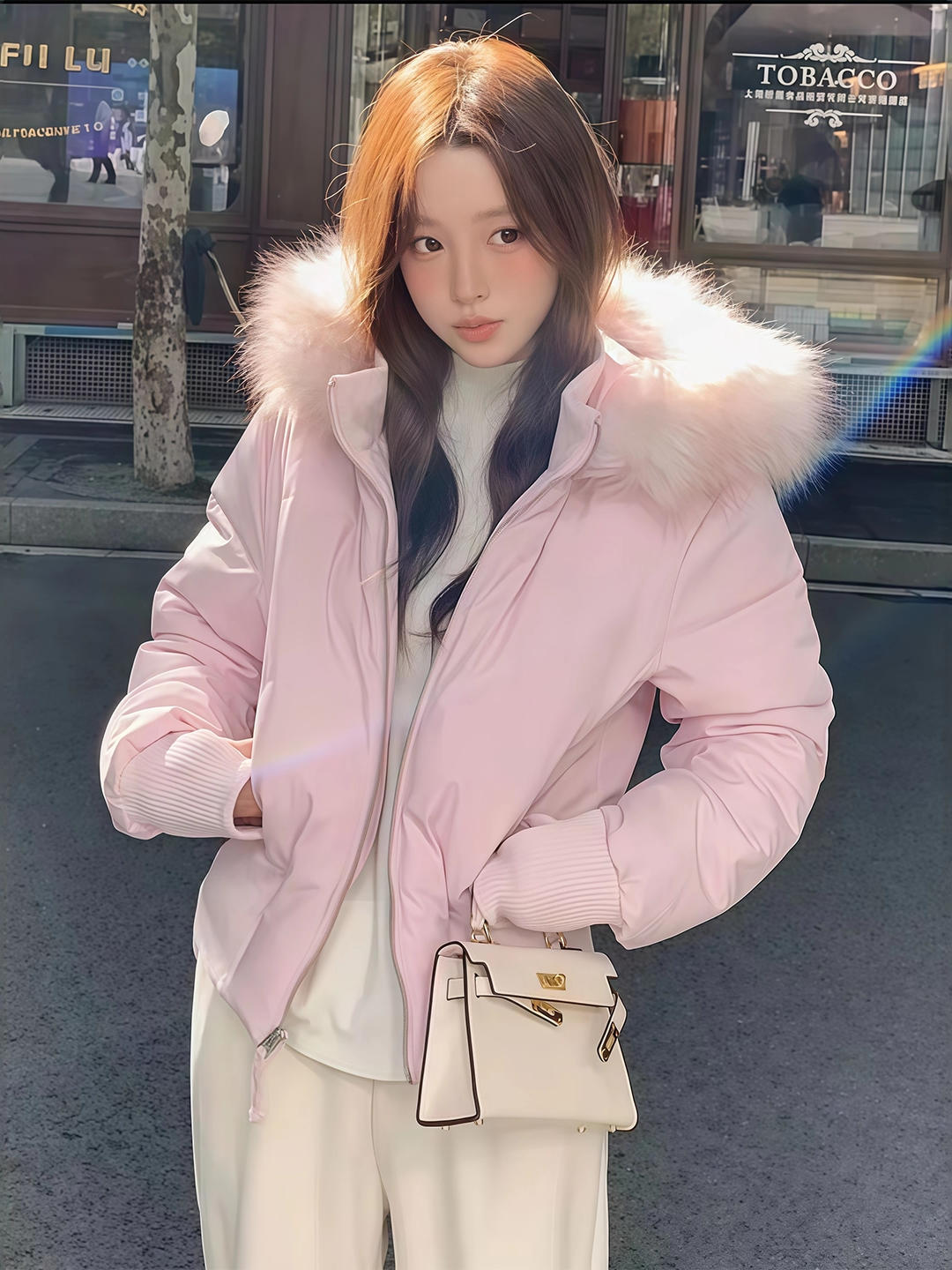 ピンクコーデ 今季必須アイテム可愛いフード付き厚手保温コート