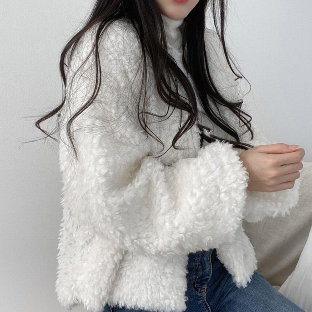 ピンクコーデ ふんわりボアジャケット羽織り防寒アウター