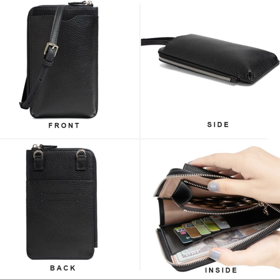 レディース本革ショルダーポシェット携帯ポーチ