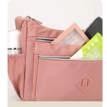 ポシェット 多機能ファスナー付き斜め掛けポシェット