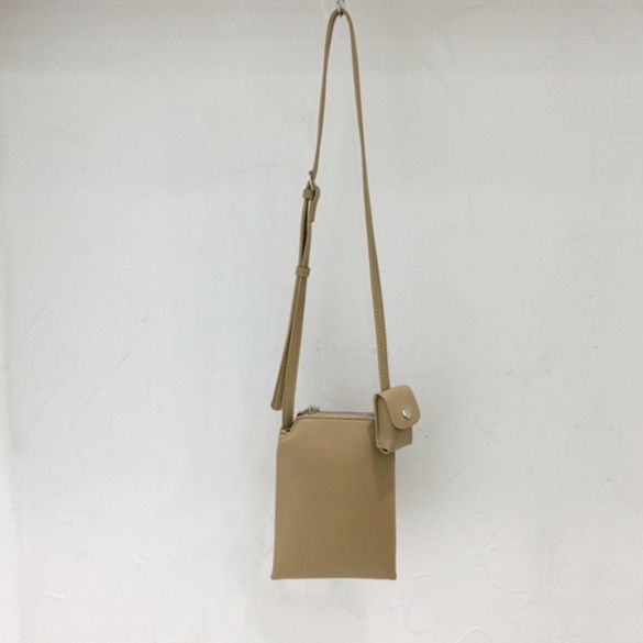 ポシェット シンプル縦型ショルダーポシェット