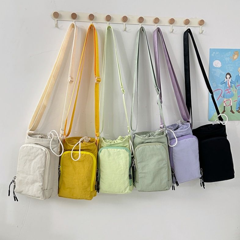 ポシェット 巾着型多機能ミニショルダーバッグ