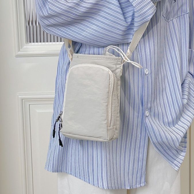 ポシェット 巾着型多機能ミニショルダーバッグ