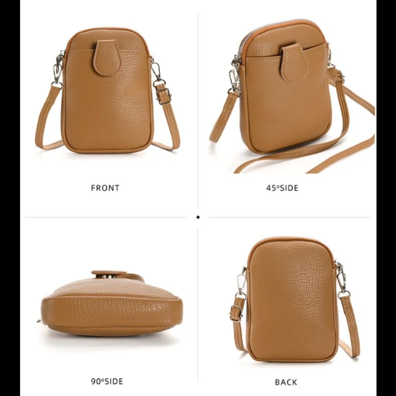 ポシェット 本革風縦型ミニショルダーポシェット