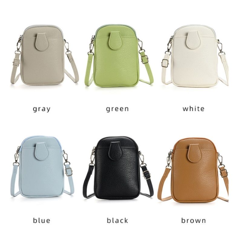 ポシェット 本革風縦型ミニショルダーポシェット