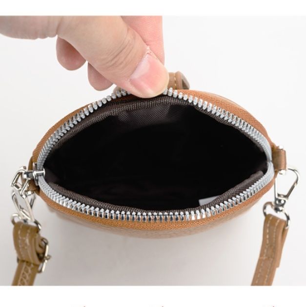 ポシェット 本革風縦型ミニショルダーポシェット