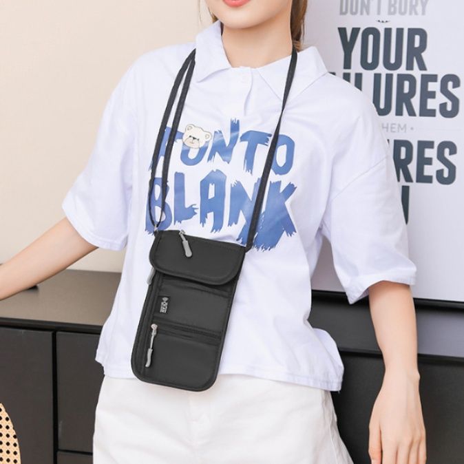 ポシェット 多機能縦型斜め掛けポシェット