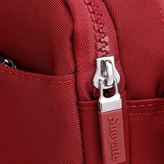 ポシェット レディース多層ポケット付き軽量ナイロンショルダーポシェット