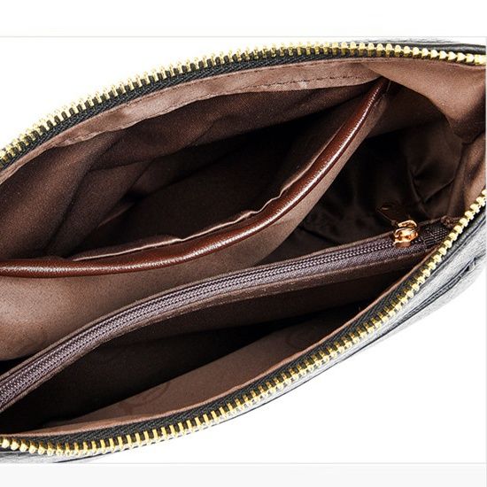 ポシェット レディースシンプル型押しレザー調ミニショルダー