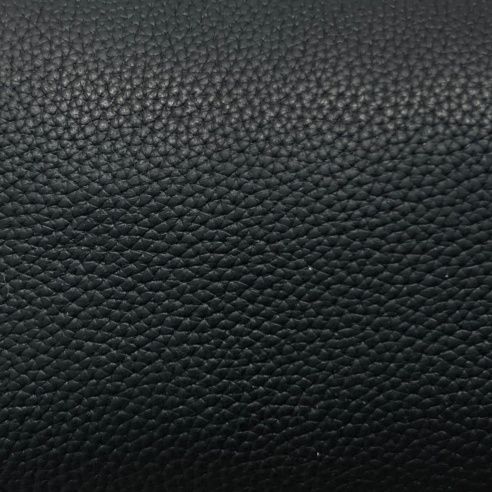 ポシェット 型押しレザー動物チャーム付き曲線大きめフラップポシェット