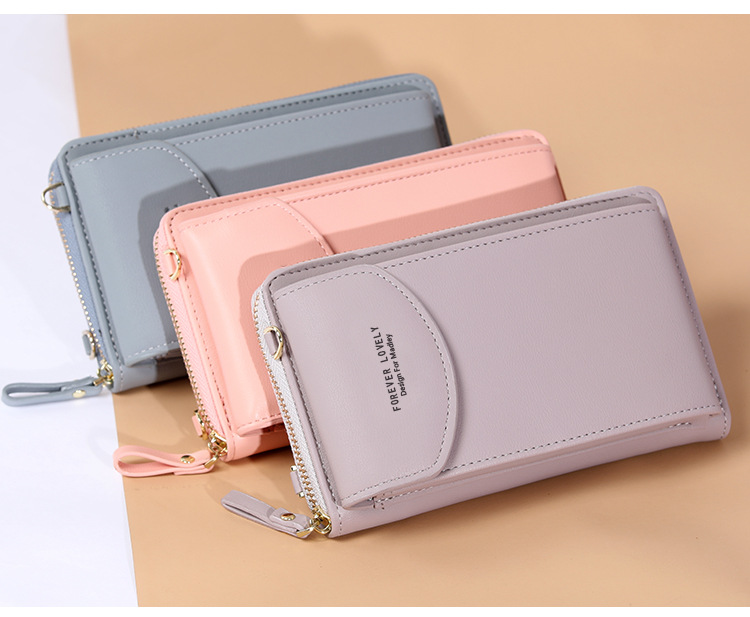 レディース縦型スマホポシェット斜め掛けミニバッグ