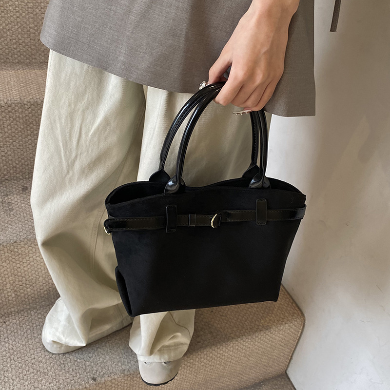 ポシェットレディース 上品なベルトデザイン台形ミニハンドバッグ