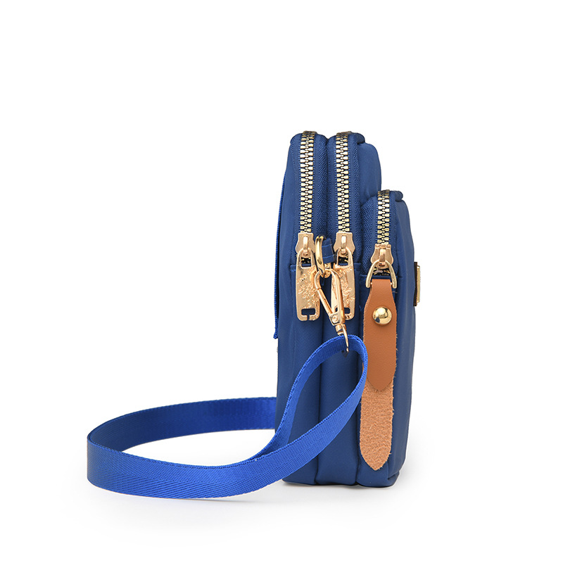 ポシェットレディース 軽量ナイロン縦型ポシェット多機能斜め掛けバッグ